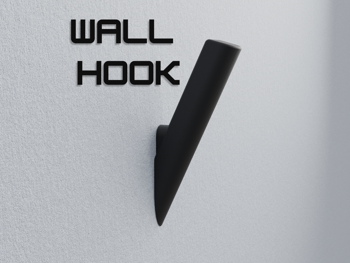 Wall Hook | Invisible Mounting - With Cover