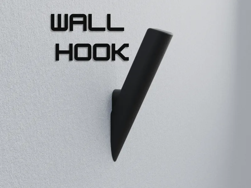 Wall Hook | Invisible Mounting - With Cover