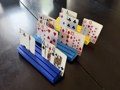Four Tier Playing Card Holder Wedge
