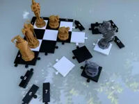 Puzzle échiquier pliant — photo 1