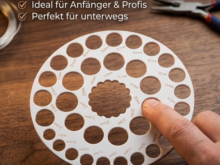 Ringgrößen Tester – Bestimme von 14,3mm – 25,5mm