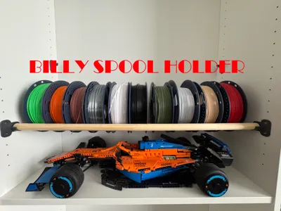 IKEA BILLY spool holder Parametric