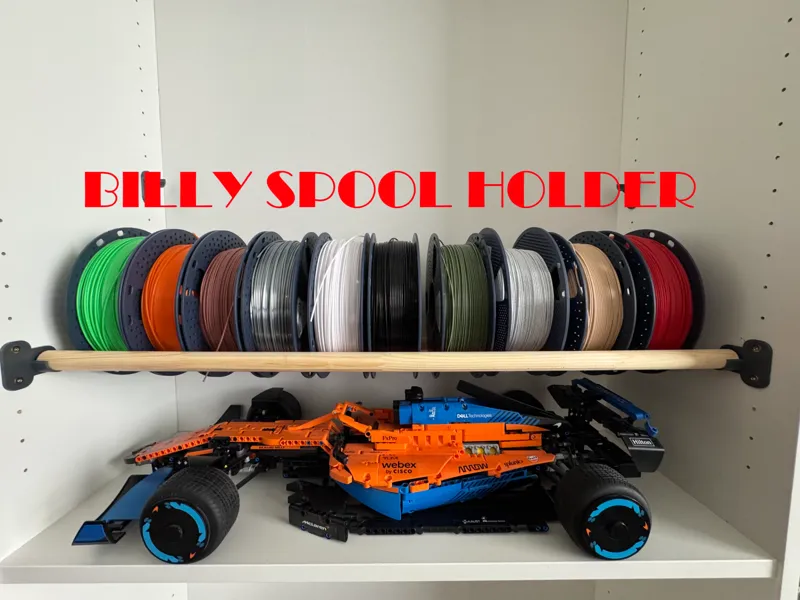 IKEA BILLY spool holder Parametric