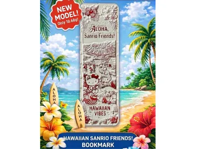 Hawaiian Sanrio Friends Bookmark