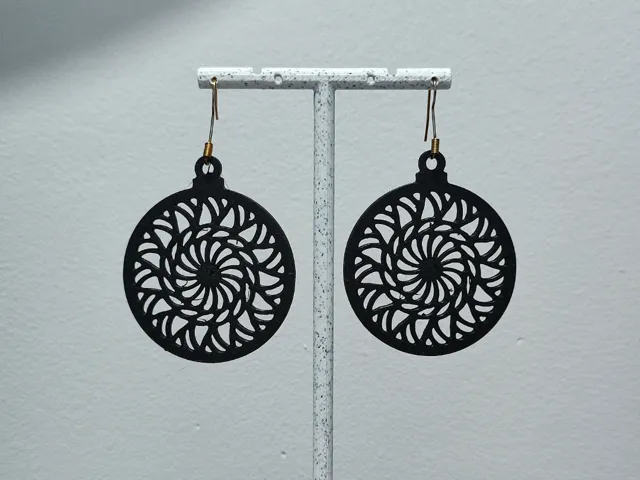 Aretes Giro Hipnótico de Luz