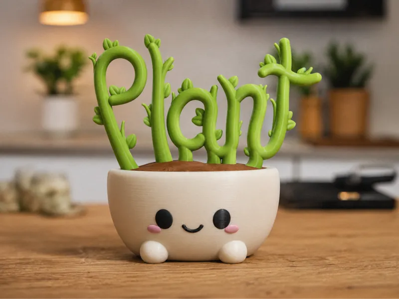 “Plant” Kawaii Desk Planter