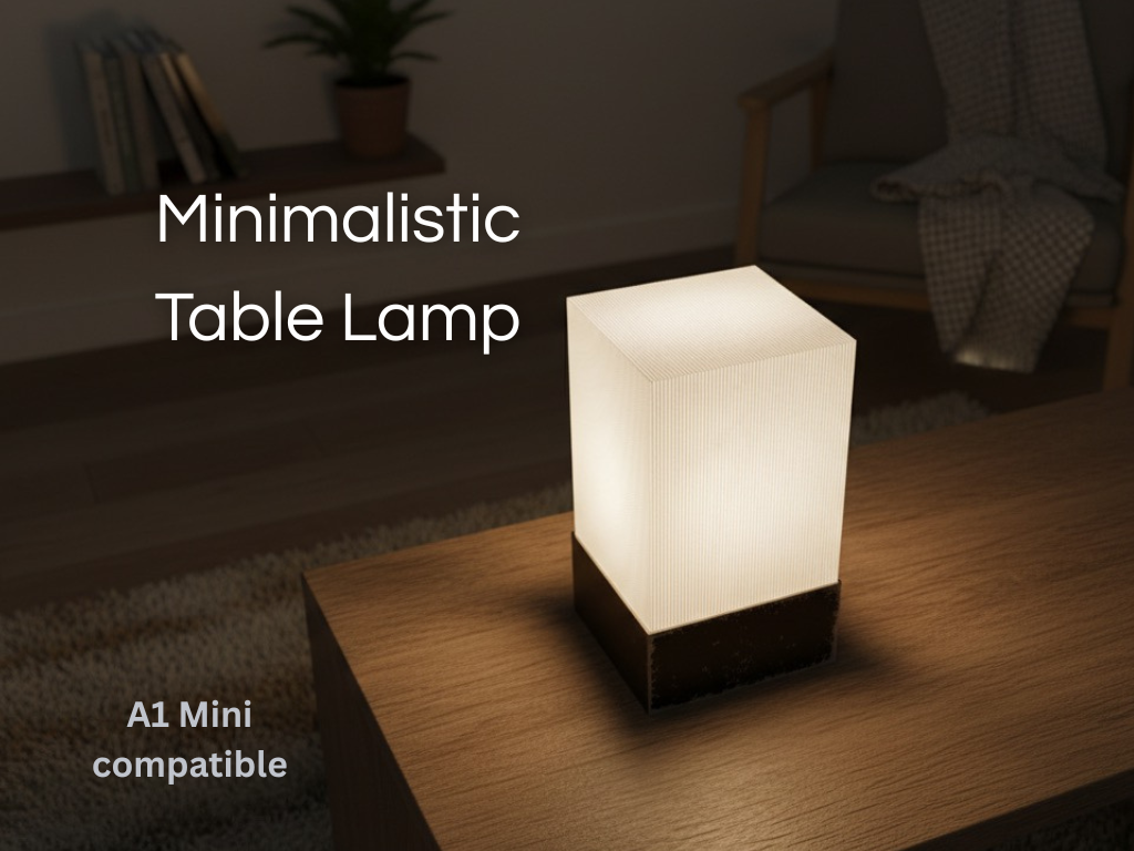 Minimalistische Tischlampe - E27 Glühbirne
