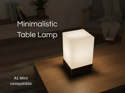 Minimalist Table Lamp - E27 Bulb