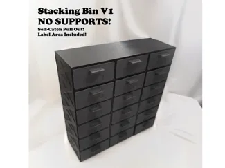 Stack Bins | Workbench | Desk | Stackable