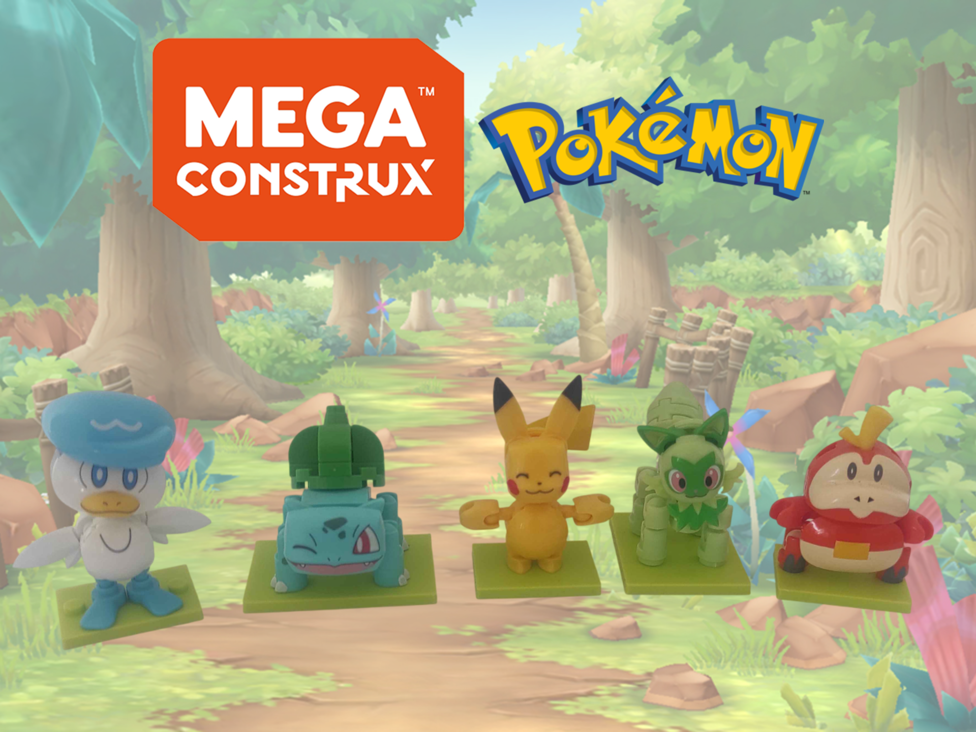 Mega Construx Pokemon figure plates