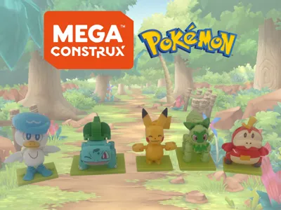 Mega Construx Pokemon figure plates