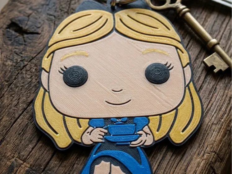 Alice in Wonderland Keychain