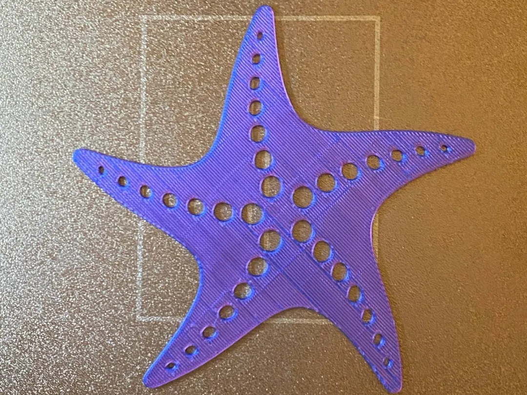 Pochoir étoile de mer