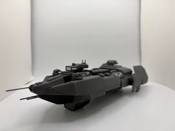 Modelo para impresión 3D: UNSC Diligence Class Light Destroyer Prerefit — vista de referencia 3