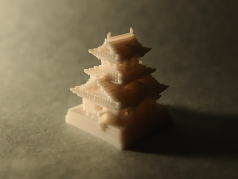 Minecraft Style Japanese Castle