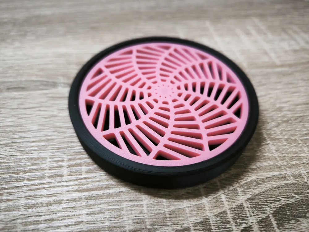 Geomoetric Inset Pattern Coaster Set - Base and 9 Geometric Inserts - Free 3D Print ...