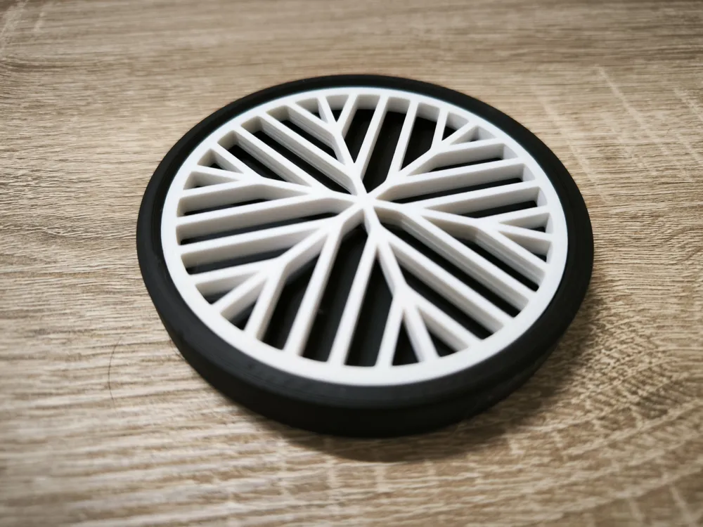 Geomoetric Inset Pattern Coaster Set - Base and 9 Geometric Inserts - Free 3D Print ...