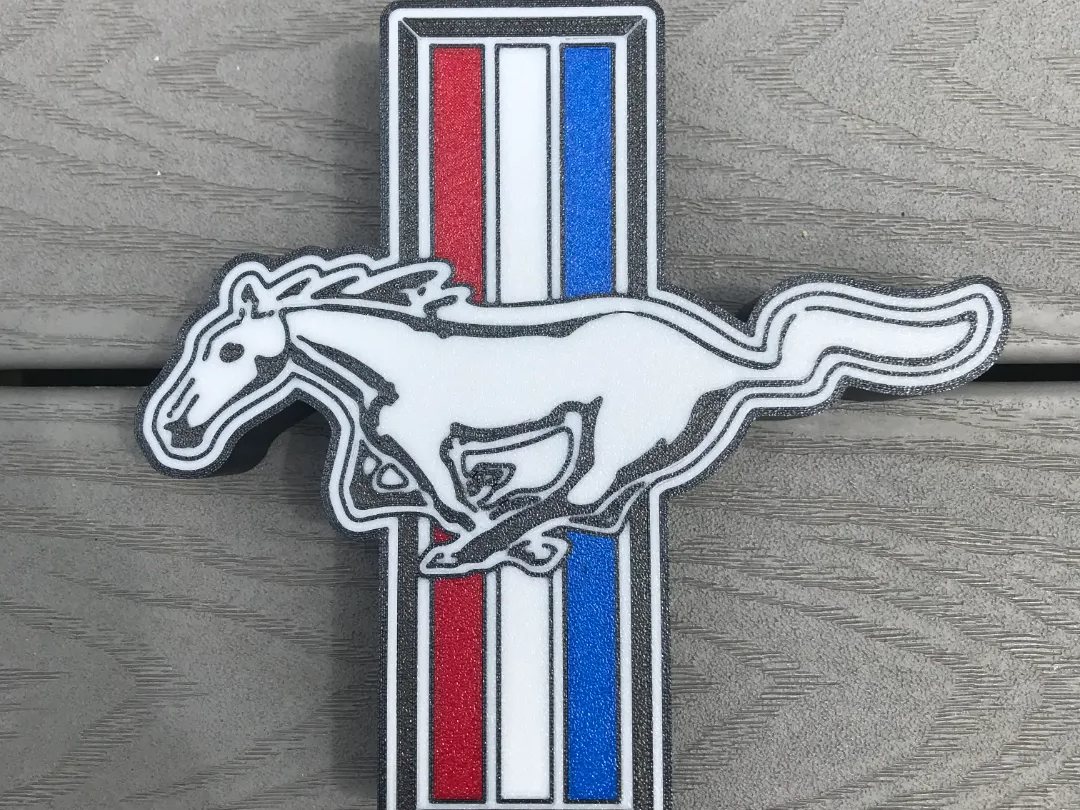 Ford Mustang inspired LED light box