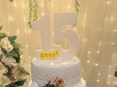 15th Birthday Cake Topper 
