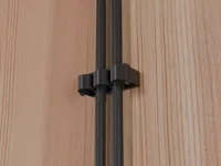 Cable Clip 2 Slots Adhesive Mount