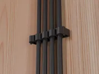 Cable Clip 4 Slots Adhesive Mount