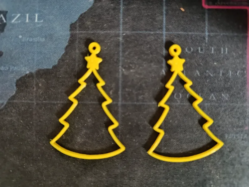 christmas tree earrings