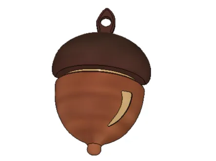 Acorn keychain 