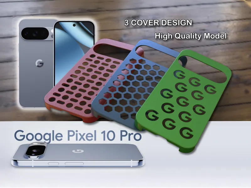 Google Pixel 10 Pro - Cover Hexagon/Hole/Google