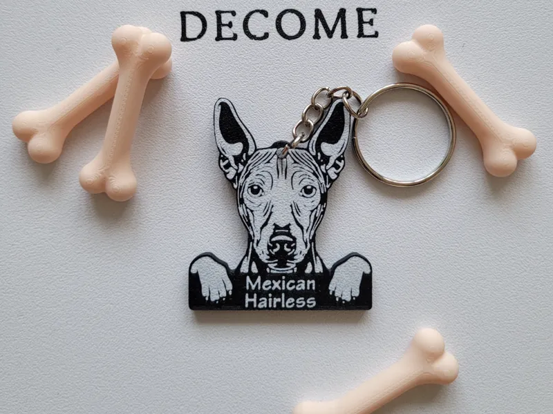 Mexican Hairless Keychain
