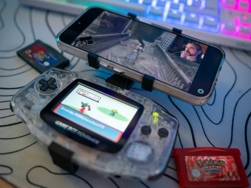 Gameboy Advance Phone Holder