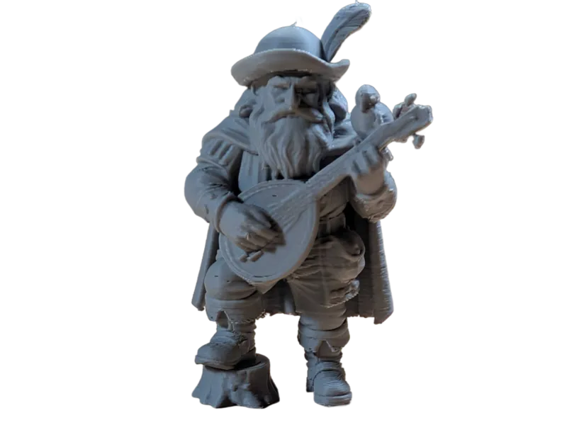 DnD Dwarf Male Bard with Bird Friend