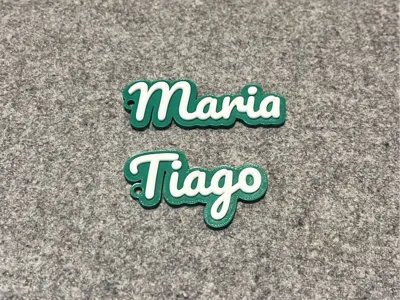 Parametric Personalized Name - Keychain option