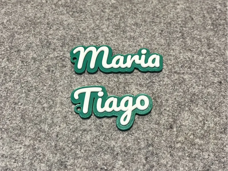 Parametric Personalized Name - Keychain option
