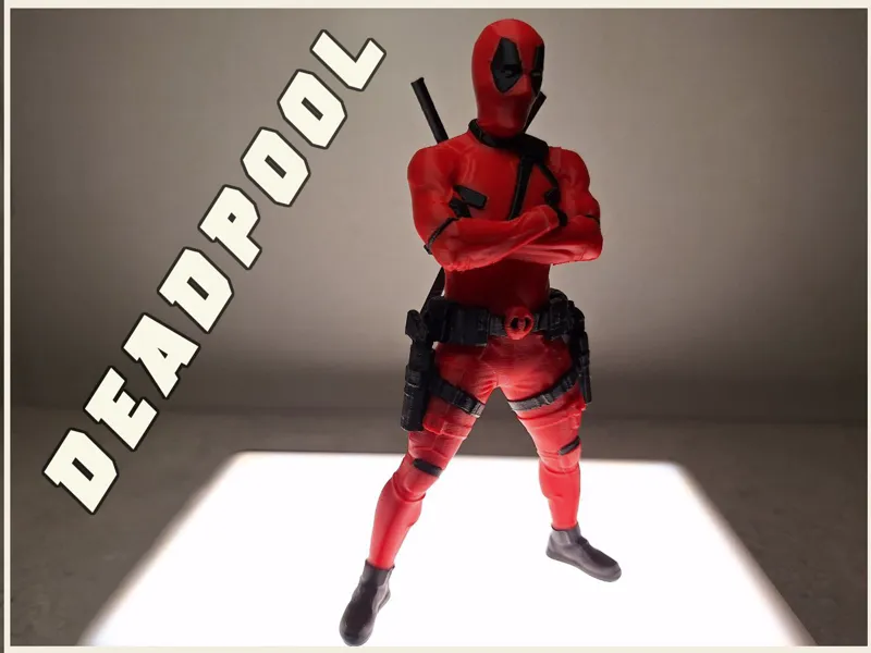 DEADPOOL - Detailed model, Multi and Singlecolor