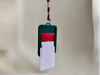 Slip-in Badge ID card Holder 1to2 CARDS flatprint