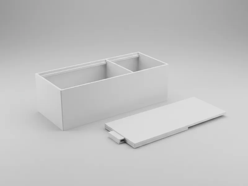 Cash & Coin Organizer with Sliding Lid (23cm)