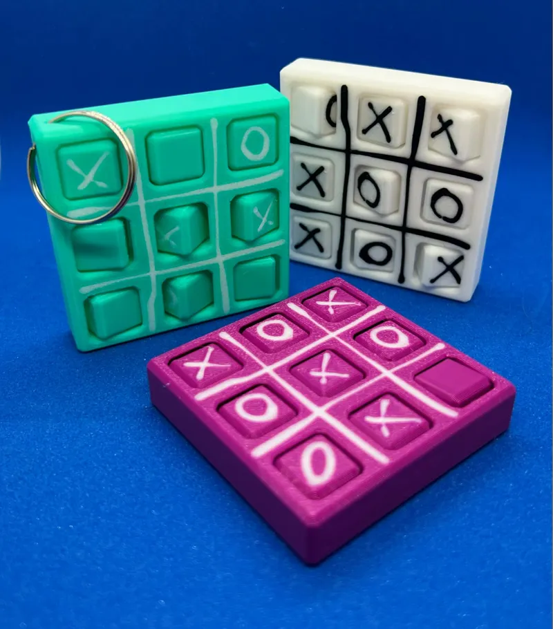 TicTacToe - Small Keychain V