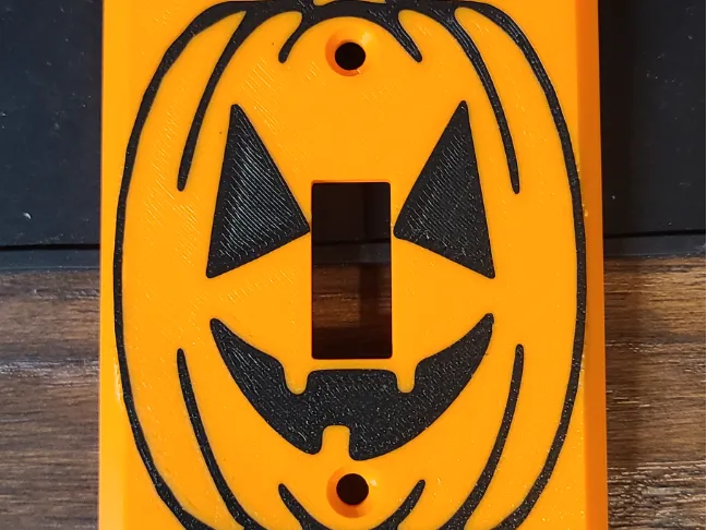 Pumpkin Jack o Lantern Halloween Light Switch