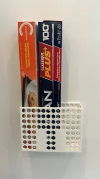 Boîte de rangement cuisine pour papier alu et film plastique — photo 3