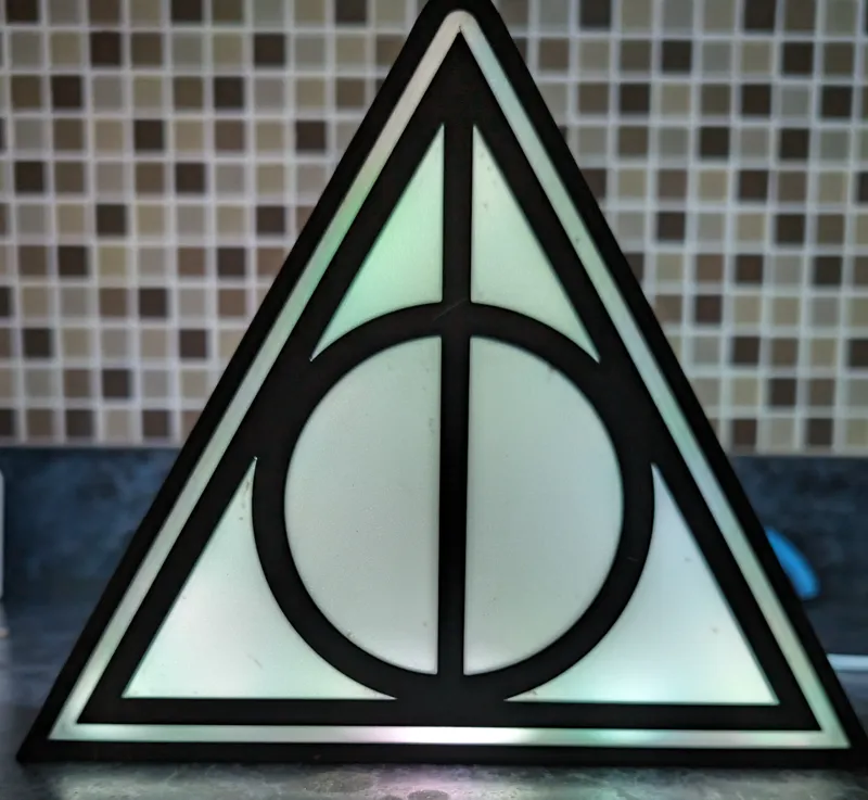 Deathly Hollows light box