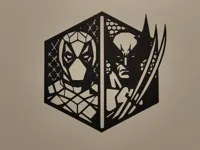 Décoration murale Deadpool et Wolverine — photo 2