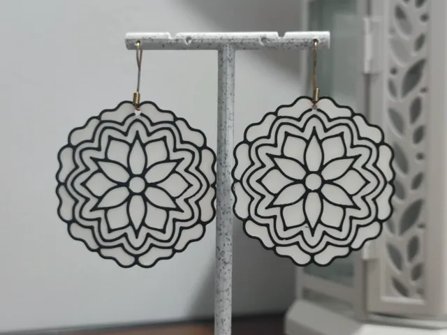 Aretes Blonda Concéntrica