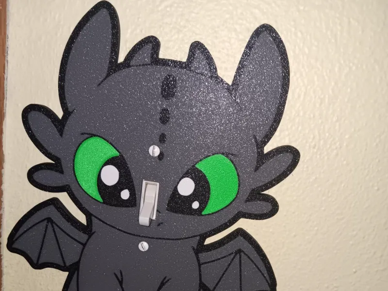 Toothless Light Switch Cover