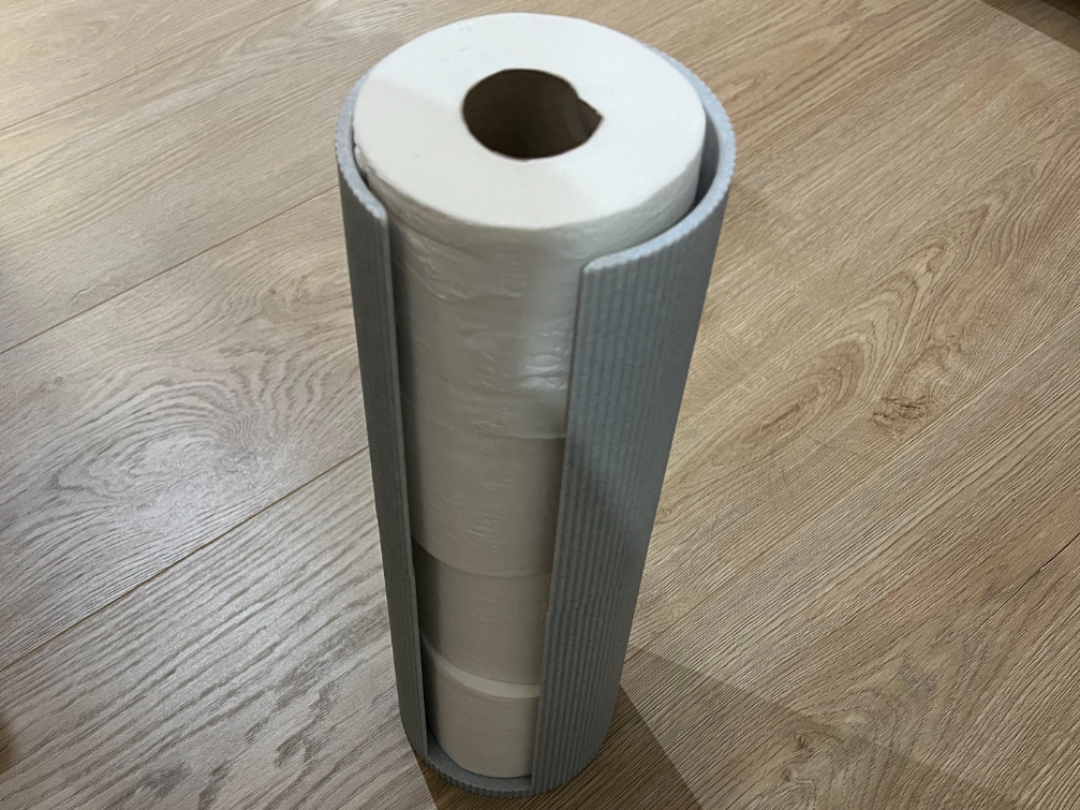 Modern Vertical Toilet Roll Holder & Storage Tower