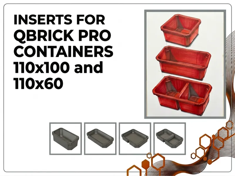 Inserts for Qbrick PRO System Containers