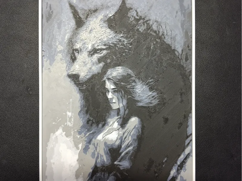Girl with Wolf