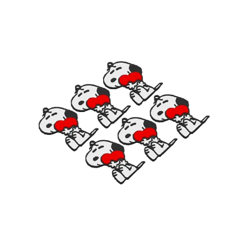 Snoopy Heart Earrings view 2