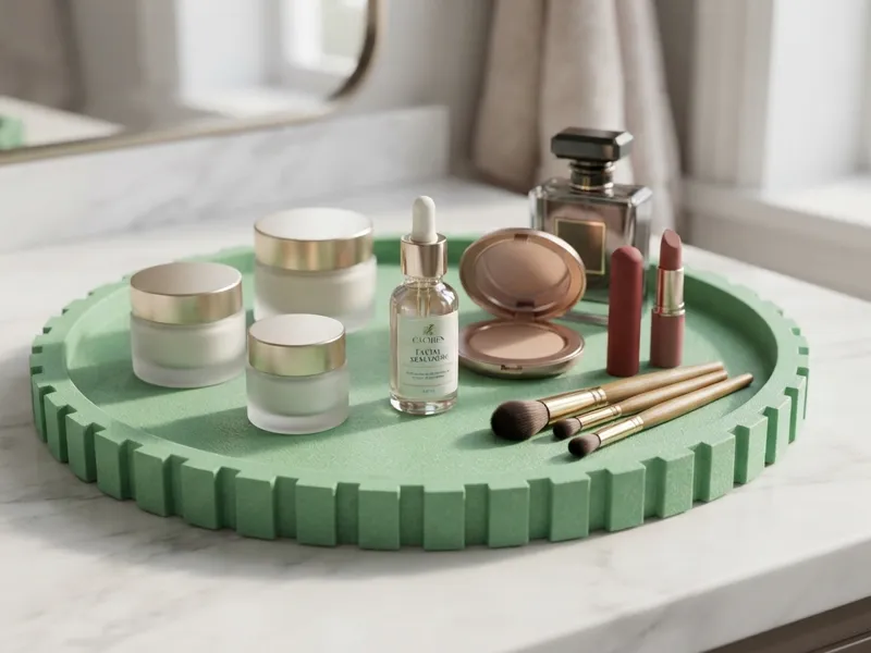 Modern Gear-Rimmed Multipurpose Tray