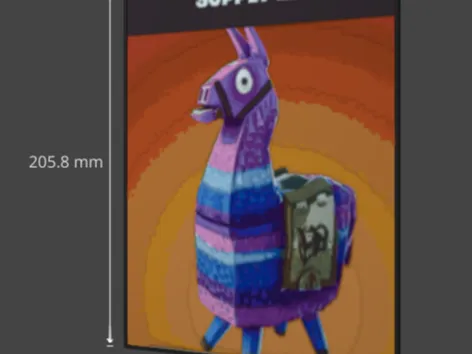 fortnite supply llama lithophane