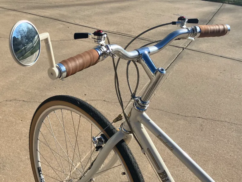 Bike mirror for small internal diameter bars